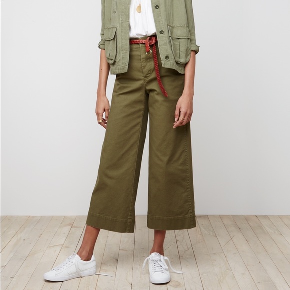 Madewell Pants - Madewell Langford Wide-Leg Crop Pants
